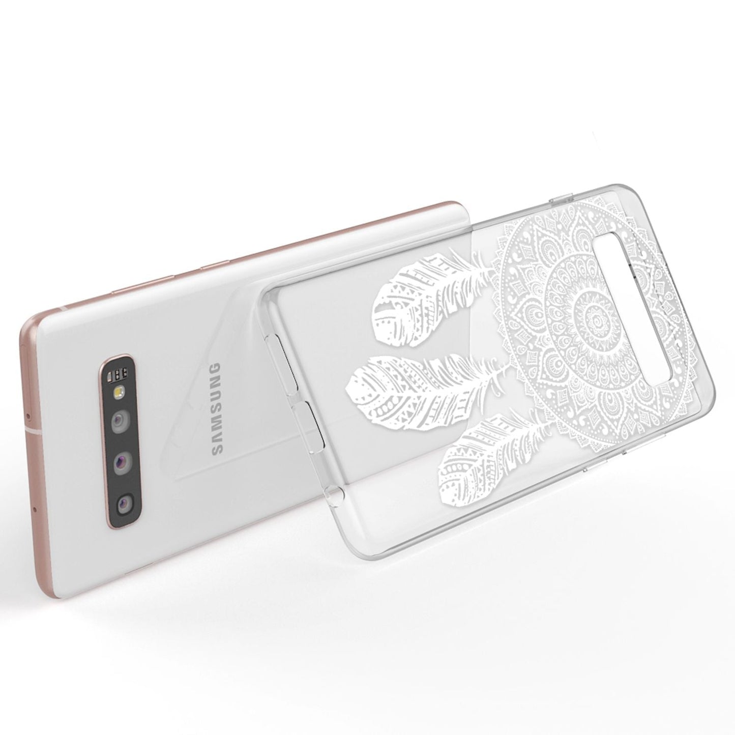 NALIA Hülle für Samsung Galaxy S10 Plus, Motiv Handyhülle Silikon Case Cover