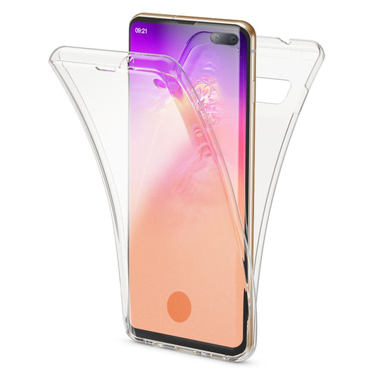 NALIA 360 Grad Hülle für Samsung Galaxy S10 Plus, Full Cover Silikon Case Schutz