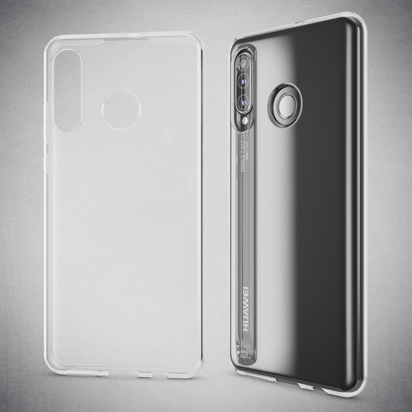 NALIA Handyhülle für Huawei P30 Lite Hülle, Durchsichtige Silikon Schutzhülle