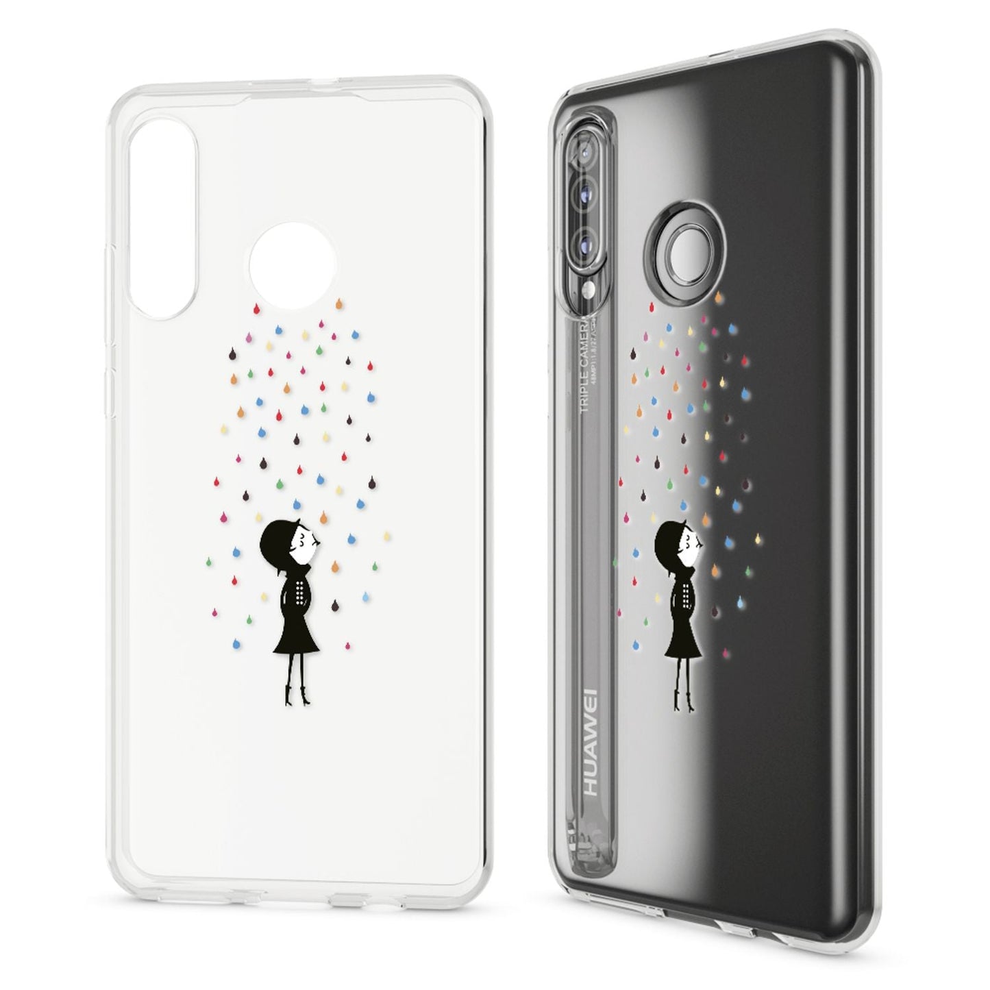 NALIA Huawei P30 Lite Hülle - Ultra-Slim Silikon Case - Dicke 0,3 Millimeter, Passform Huawei P30 Lite