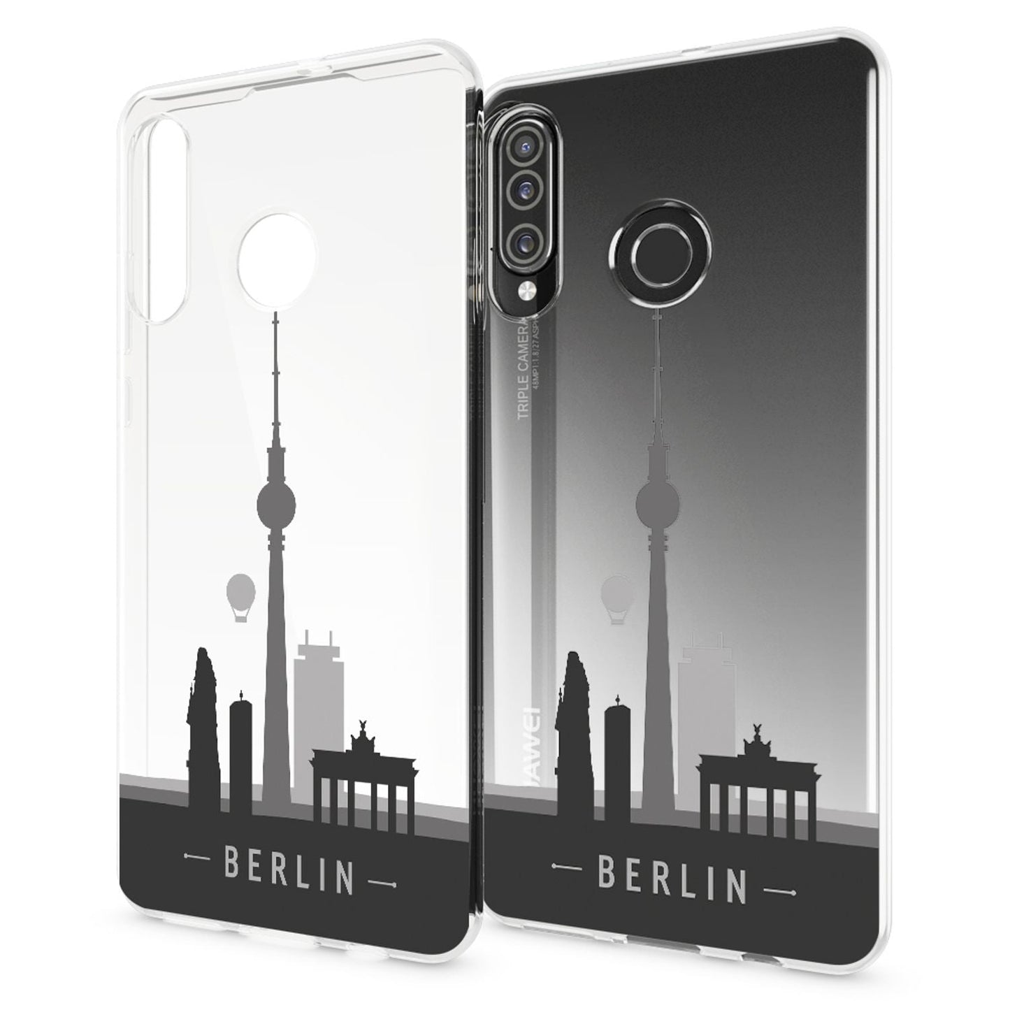 NALIA Huawei P30 Lite Hülle - Ultra-Slim Silikon Case - Dicke 0,3 Millimeter, Passform Huawei P30 Lite