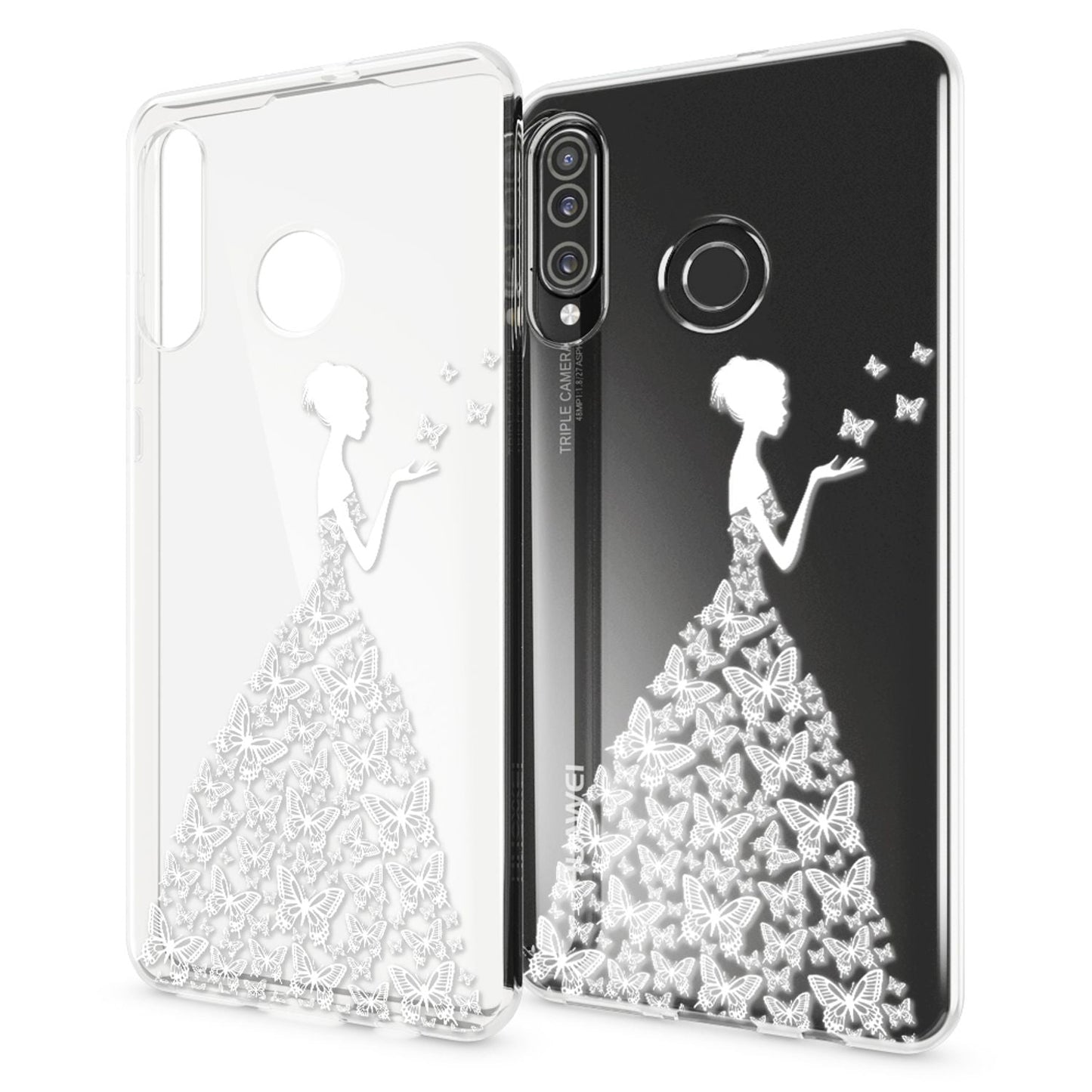 NALIA Huawei P30 Lite Hülle - Ultra-Slim Silikon Case - Dicke 0,3 Millimeter, Passform Huawei P30 Lite