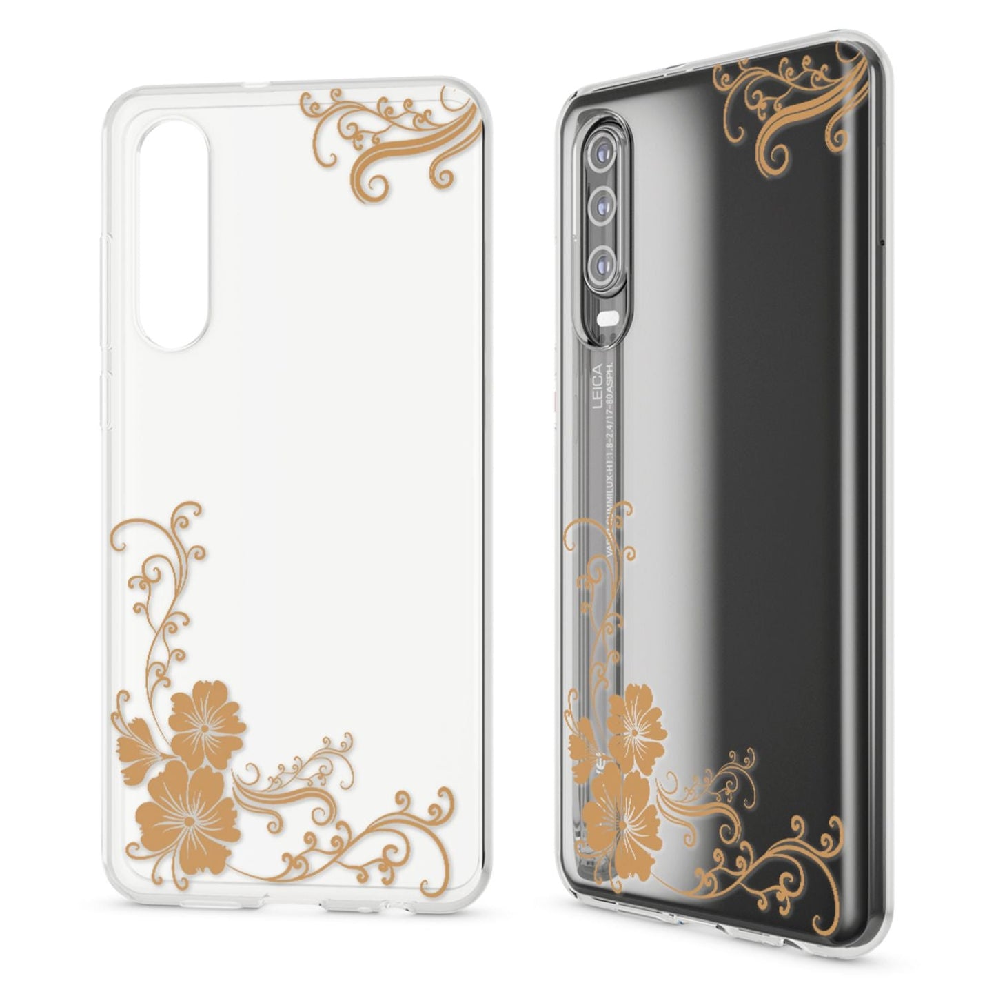 NALIA Hülle für Huawei P30, Motiv Handyhülle Slim Silikon Case Cover Schutzhülle