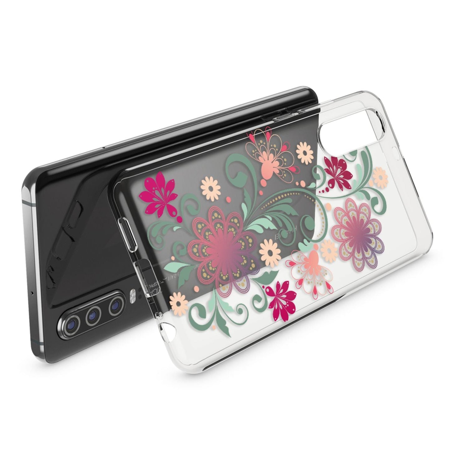 NALIA Hülle für Huawei P30, Motiv Handyhülle Slim Silikon Case Cover Schutzhülle