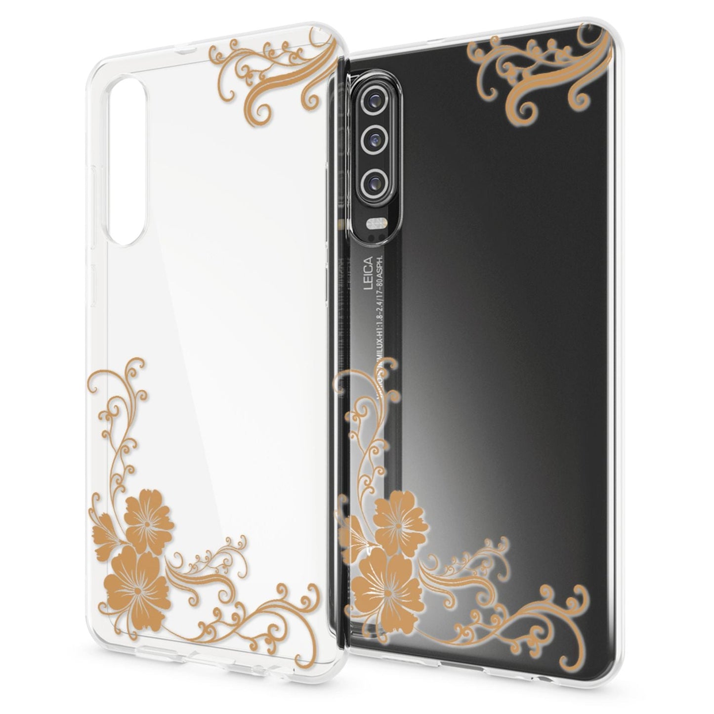 NALIA Hülle für Huawei P30, Motiv Handyhülle Slim Silikon Case Cover Schutzhülle