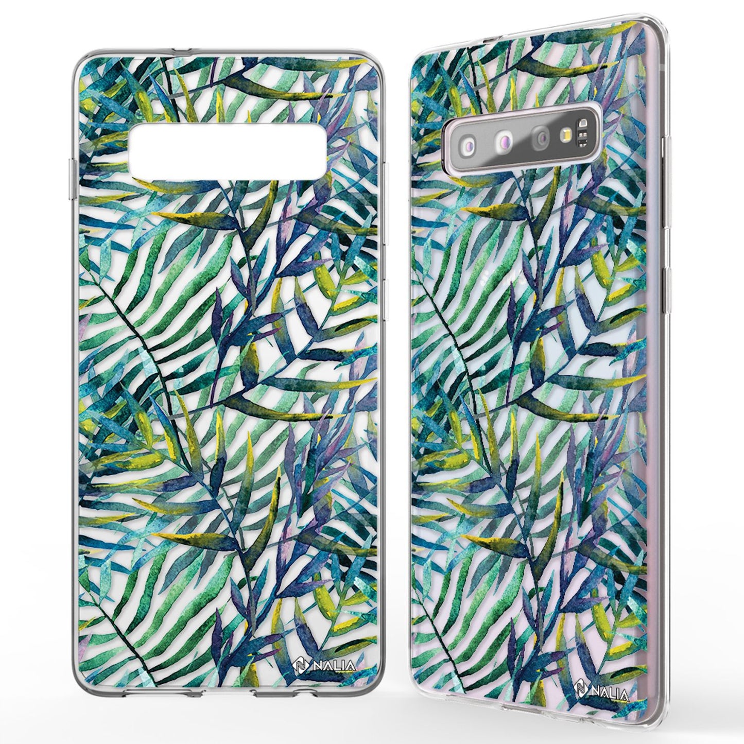 NALIA Galaxy S10 Slim Silikon Hülle Motiv Case Cover - Transparent 1,0 mm Schutz