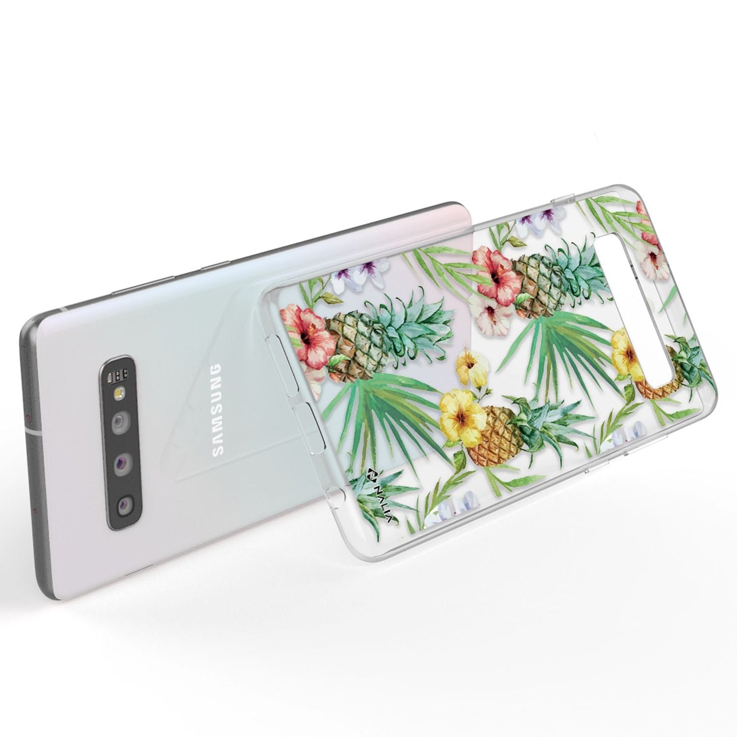 NALIA Galaxy S10 Slim Silikon Hülle Motiv Case Cover - Transparent 1,0 mm Schutz