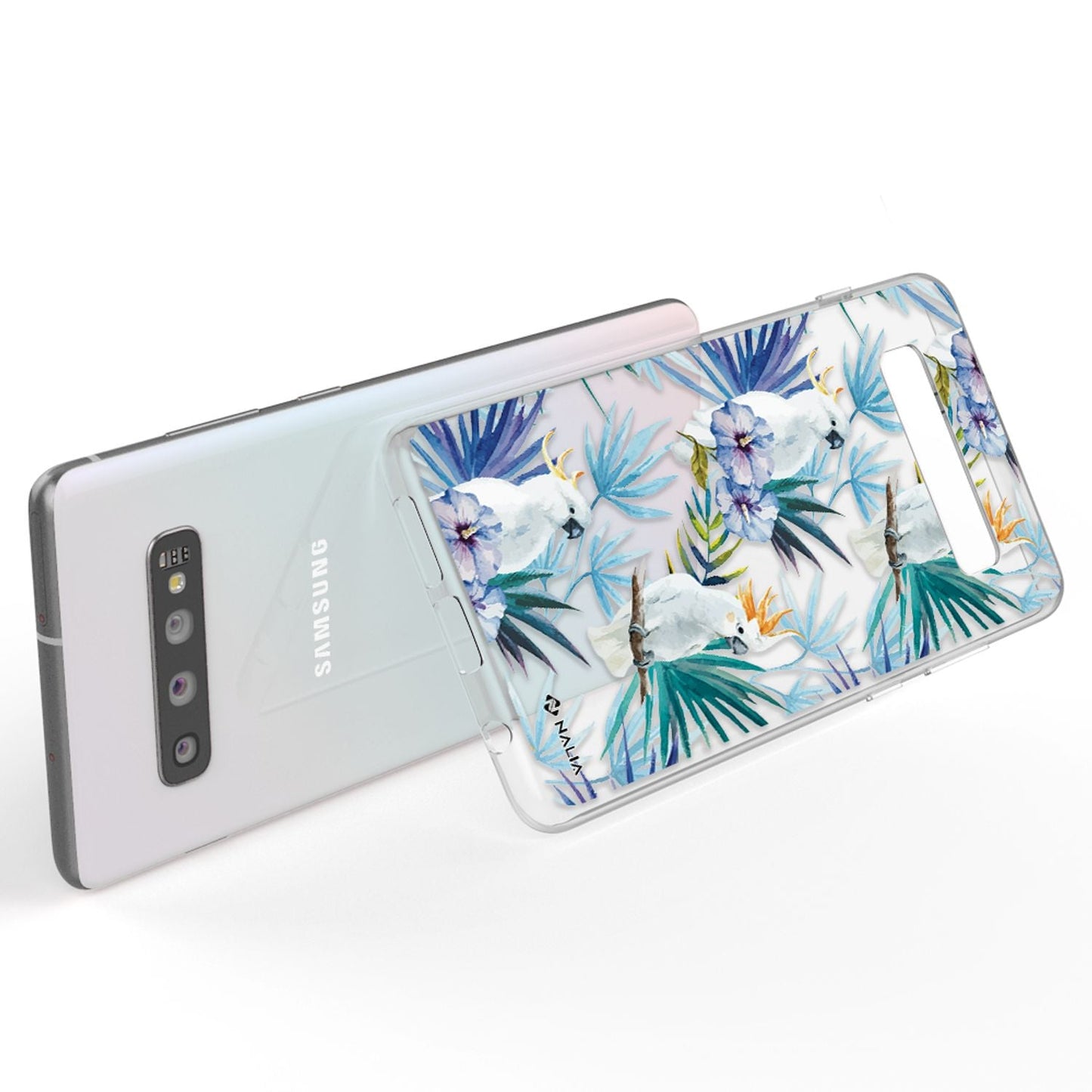NALIA Galaxy S10 Slim Silikon Hülle Motiv Case Cover - Transparent 1,0 mm Schutz