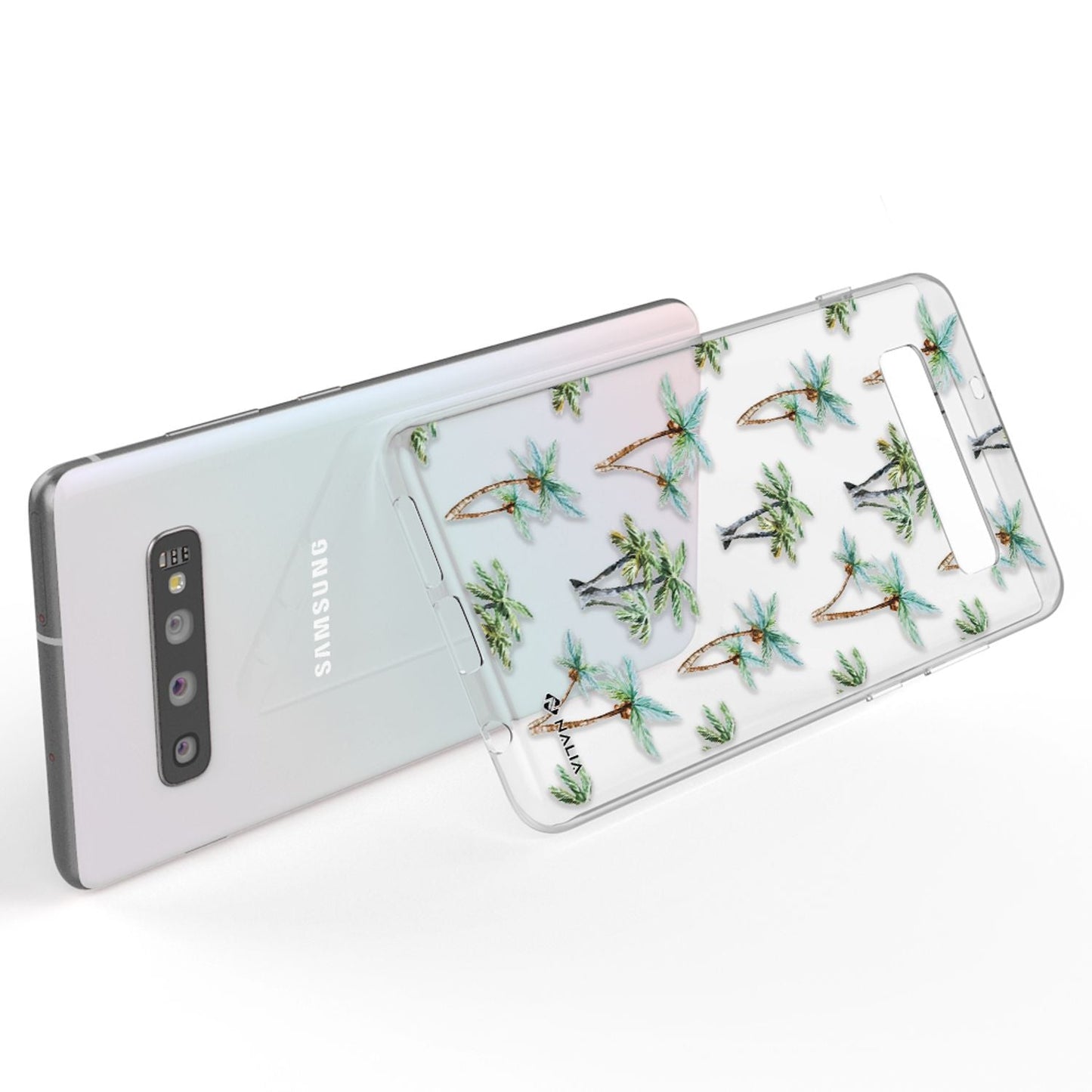 NALIA Galaxy S10 Slim Silikon Hülle Motiv Case Cover - Transparent 1,0 mm Schutz