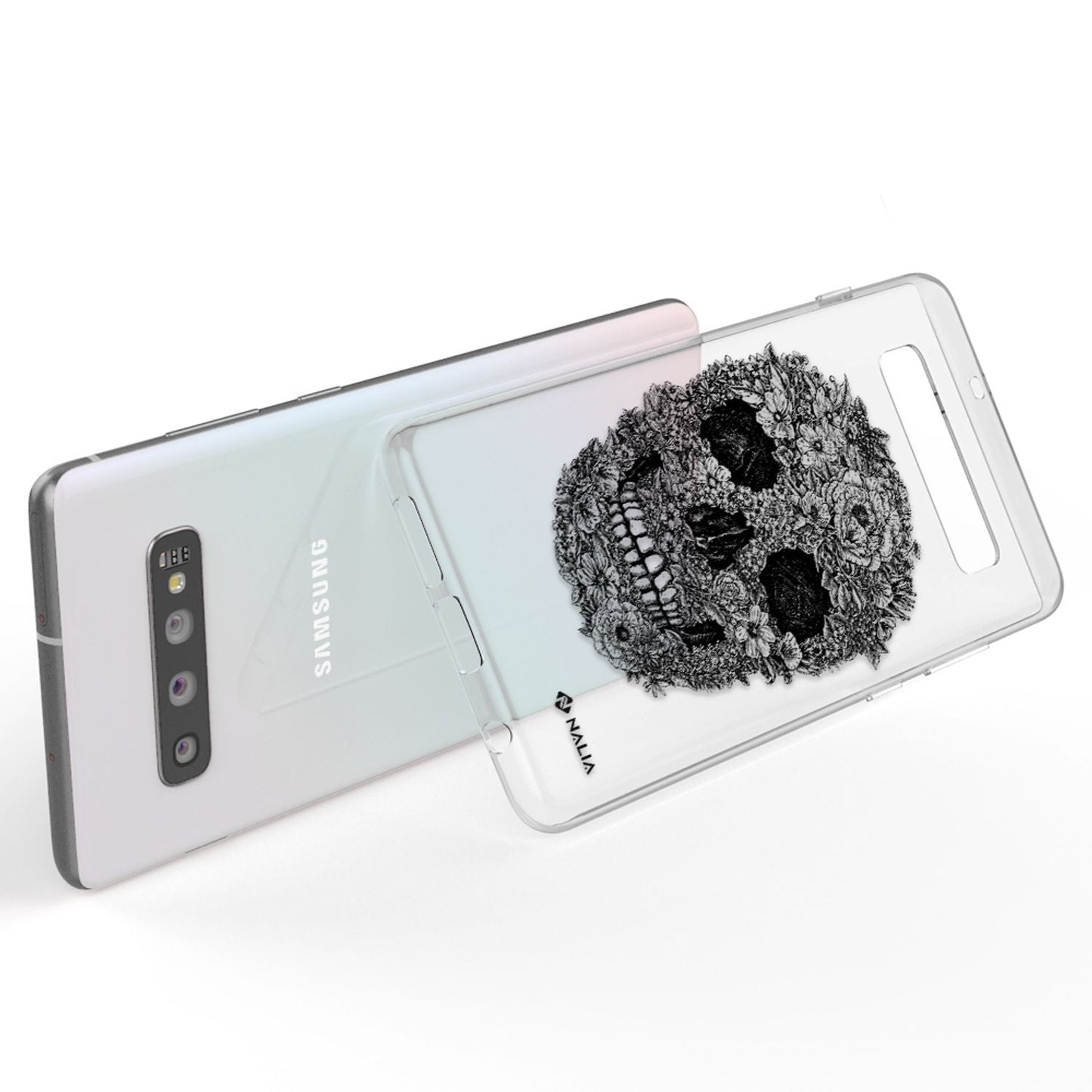 NALIA Galaxy S10 Slim Silikon Hülle Motiv Case Cover - Transparent 1,0 mm Schutz