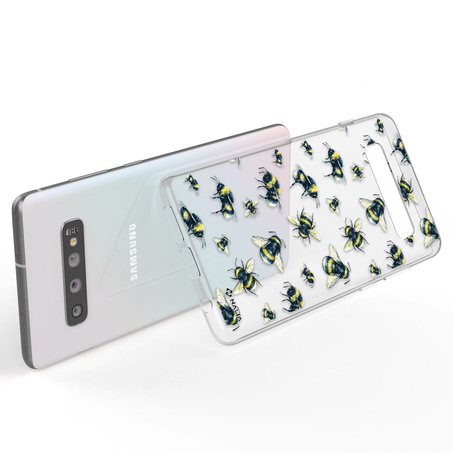 NALIA Galaxy S10 Slim Silikon Hülle Motiv Case Cover - Transparent 1,0 mm Schutz