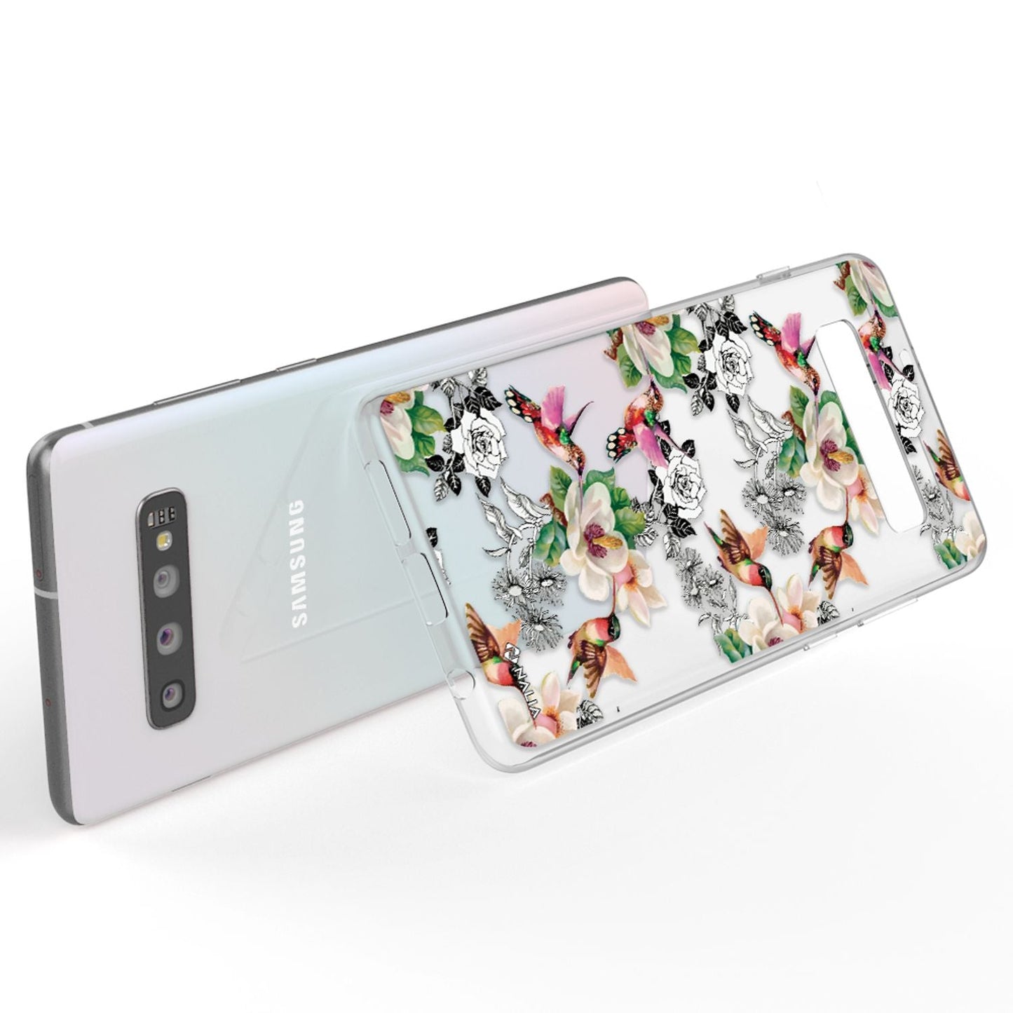 NALIA Galaxy S10 Slim Silikon Hülle Motiv Case Cover - Transparent 1,0 mm Schutz