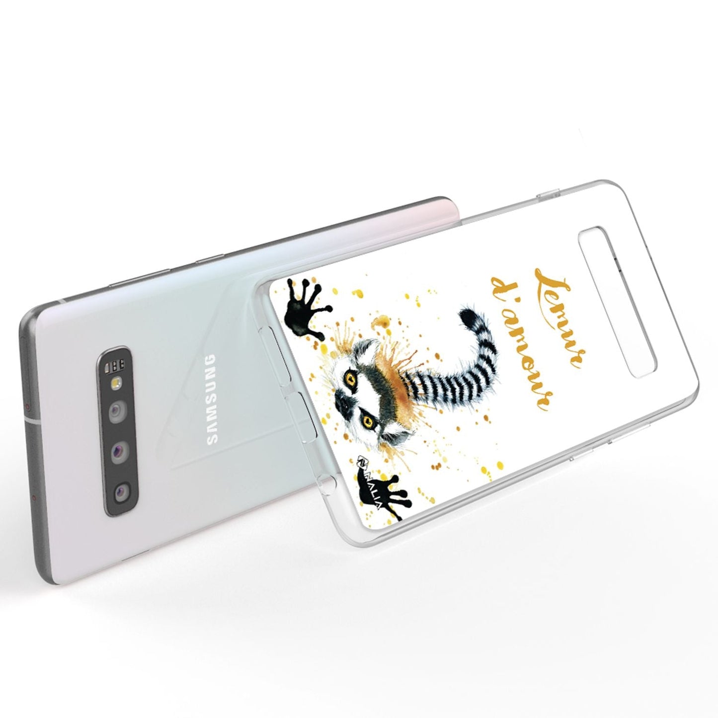 NALIA Galaxy S10 Slim Silikon Hülle Motiv Case Cover - Transparent 1,0 mm Schutz