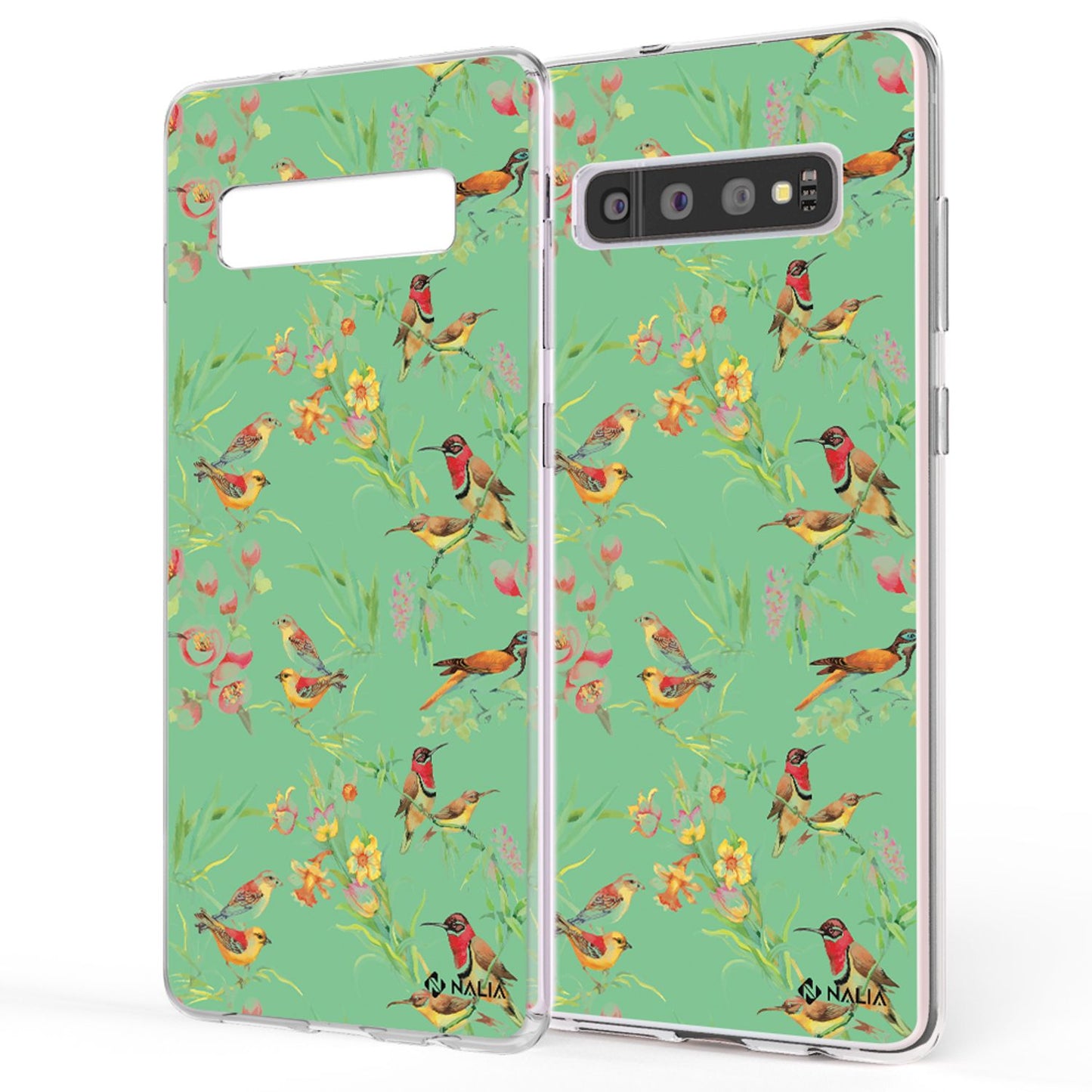 NALIA Galaxy S10 Slim Silikon Hülle Motiv Case Cover - Transparent 1,0 mm Schutz
