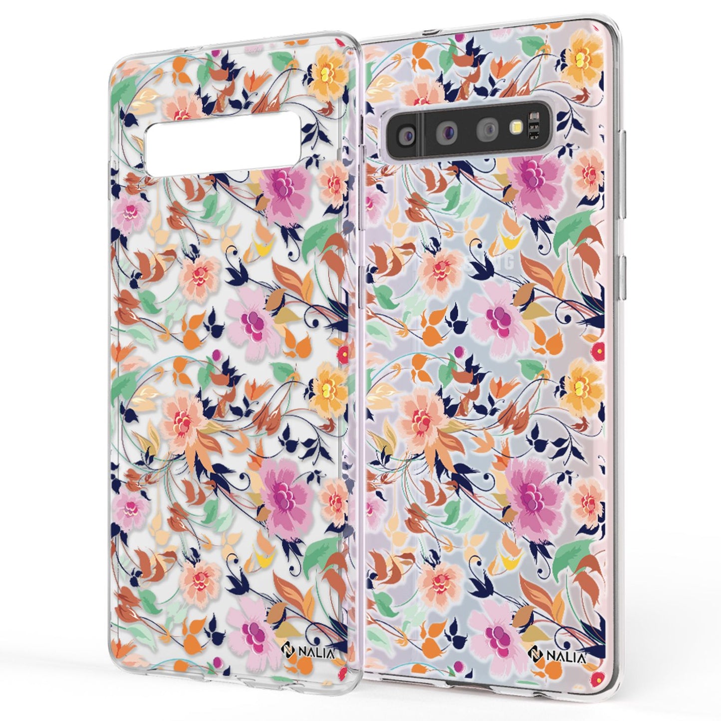 NALIA Galaxy S10 Slim Silikon Hülle Motiv Case Cover - Transparent 1,0 mm Schutz