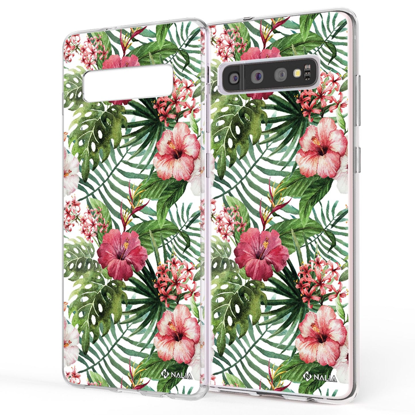 NALIA Galaxy S10 Slim Silikon Hülle Motiv Case Cover - Transparent 1,0 mm Schutz