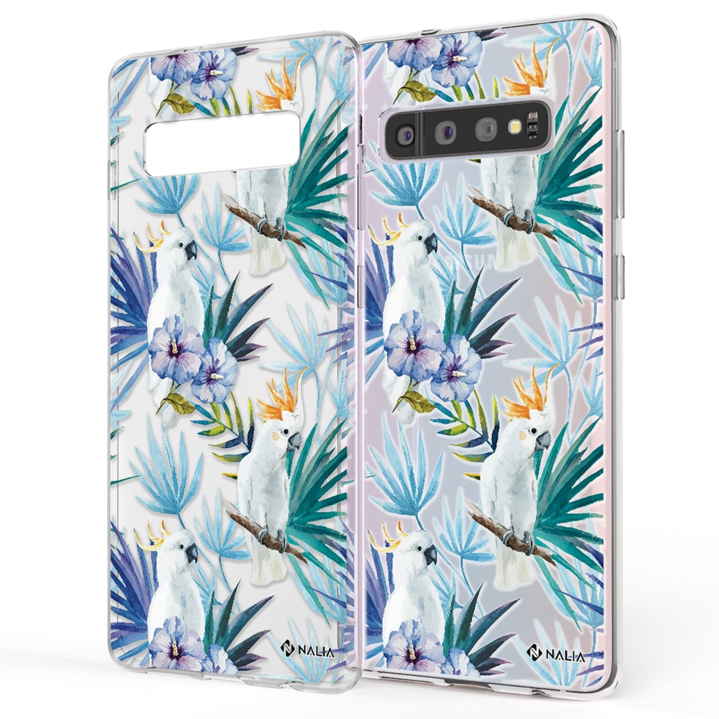 NALIA Galaxy S10 Slim Silikon Hülle Motiv Case Cover - Transparent 1,0 mm Schutz