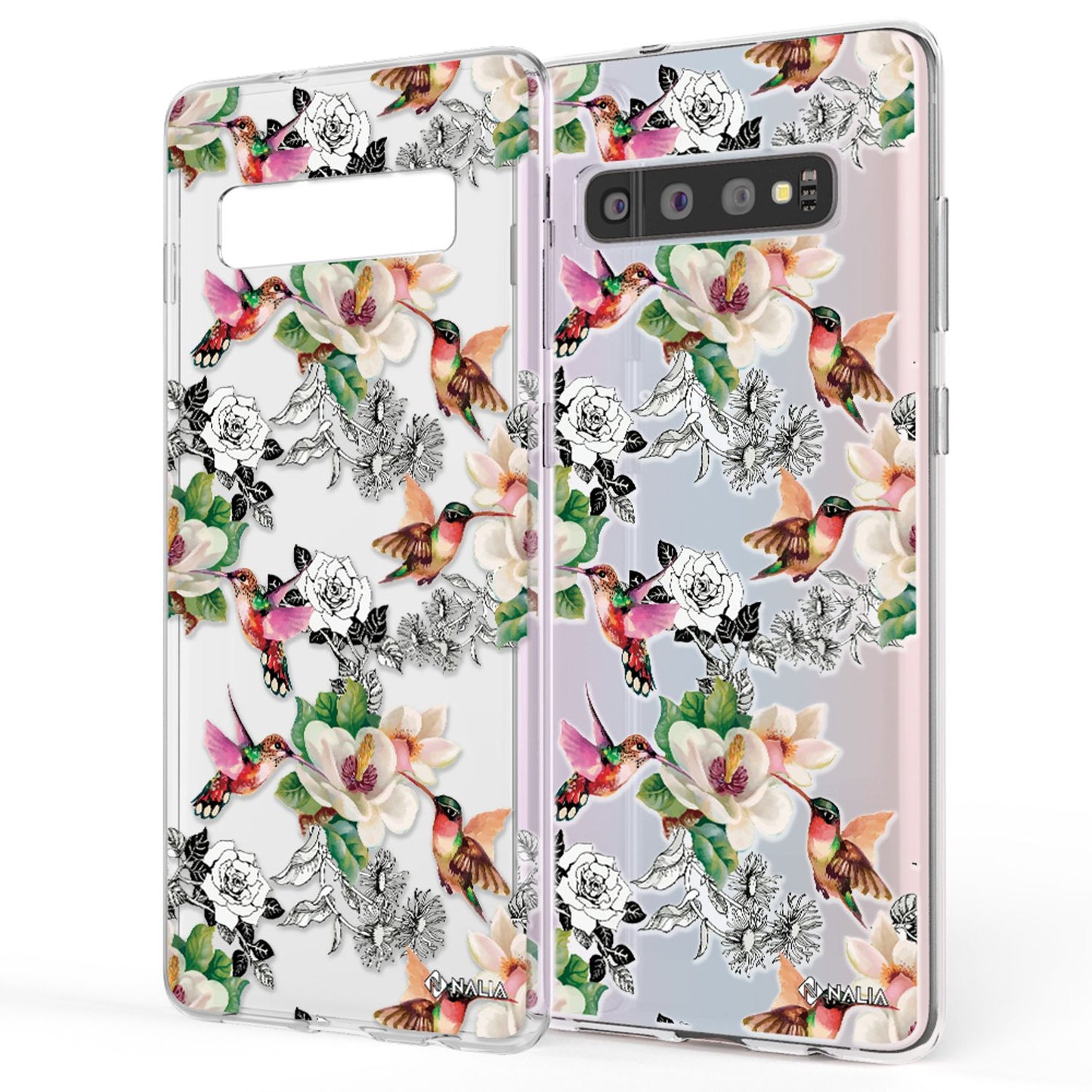 NALIA Galaxy S10 Slim Silikon Hülle Motiv Case Cover - Transparent 1,0 mm Schutz