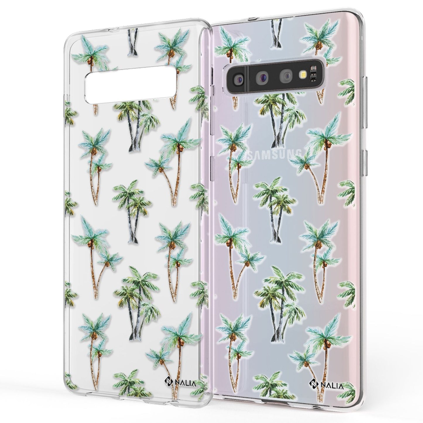 NALIA Galaxy S10 Slim Silikon Hülle Motiv Case Cover - Transparent 1,0 mm Schutz
