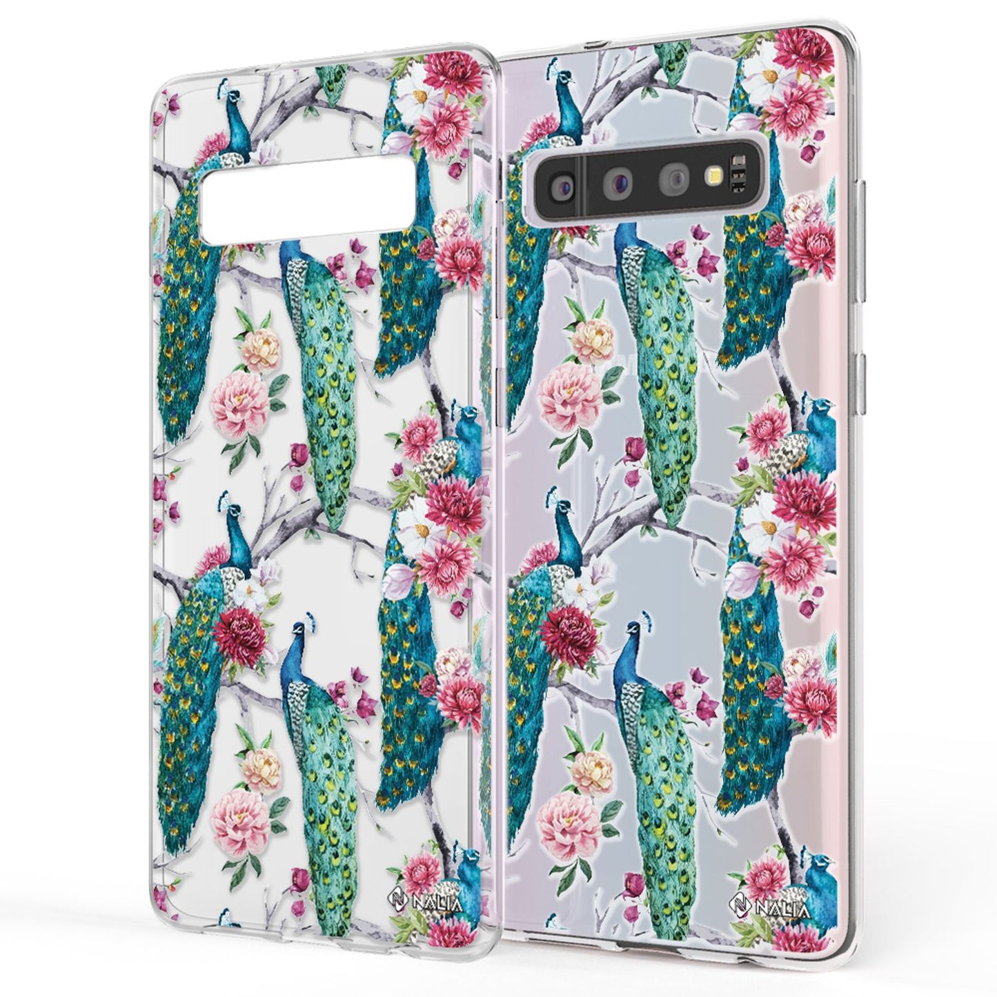NALIA Galaxy S10 Slim Silikon Hülle Motiv Case Cover - Transparent 1,0 mm Schutz