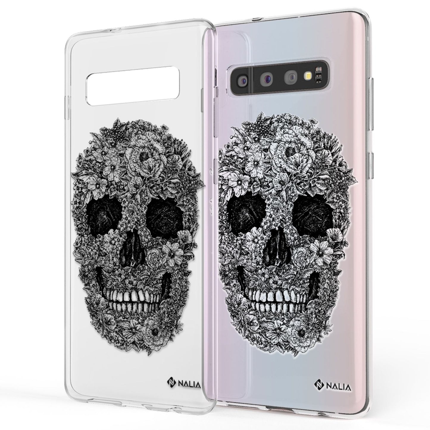 NALIA Galaxy S10 Slim Silikon Hülle Motiv Case Cover - Transparent 1,0 mm Schutz