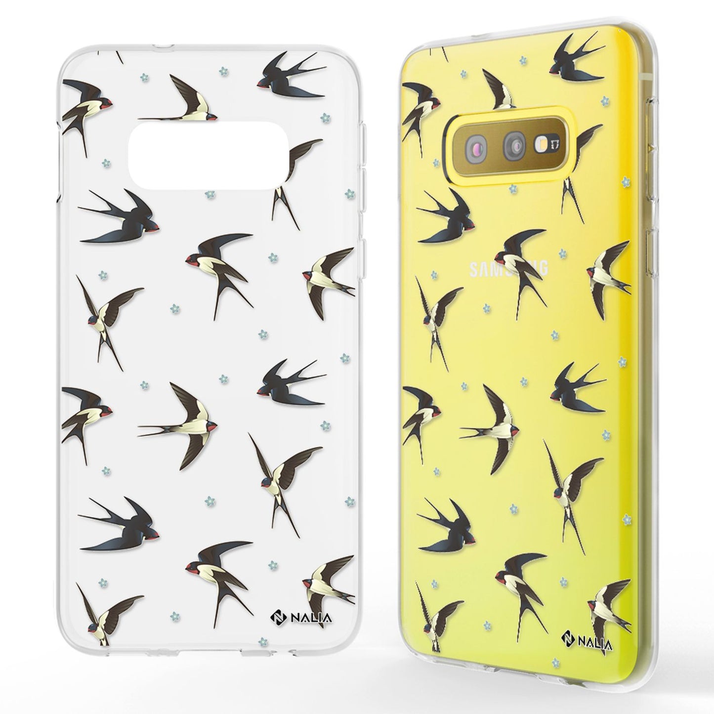 NALIA Galaxy S10e Slim Silikon Motiv Case Cover - Kapazität 0,3 mm, Leistung Stoßfest, Größe Passgenau