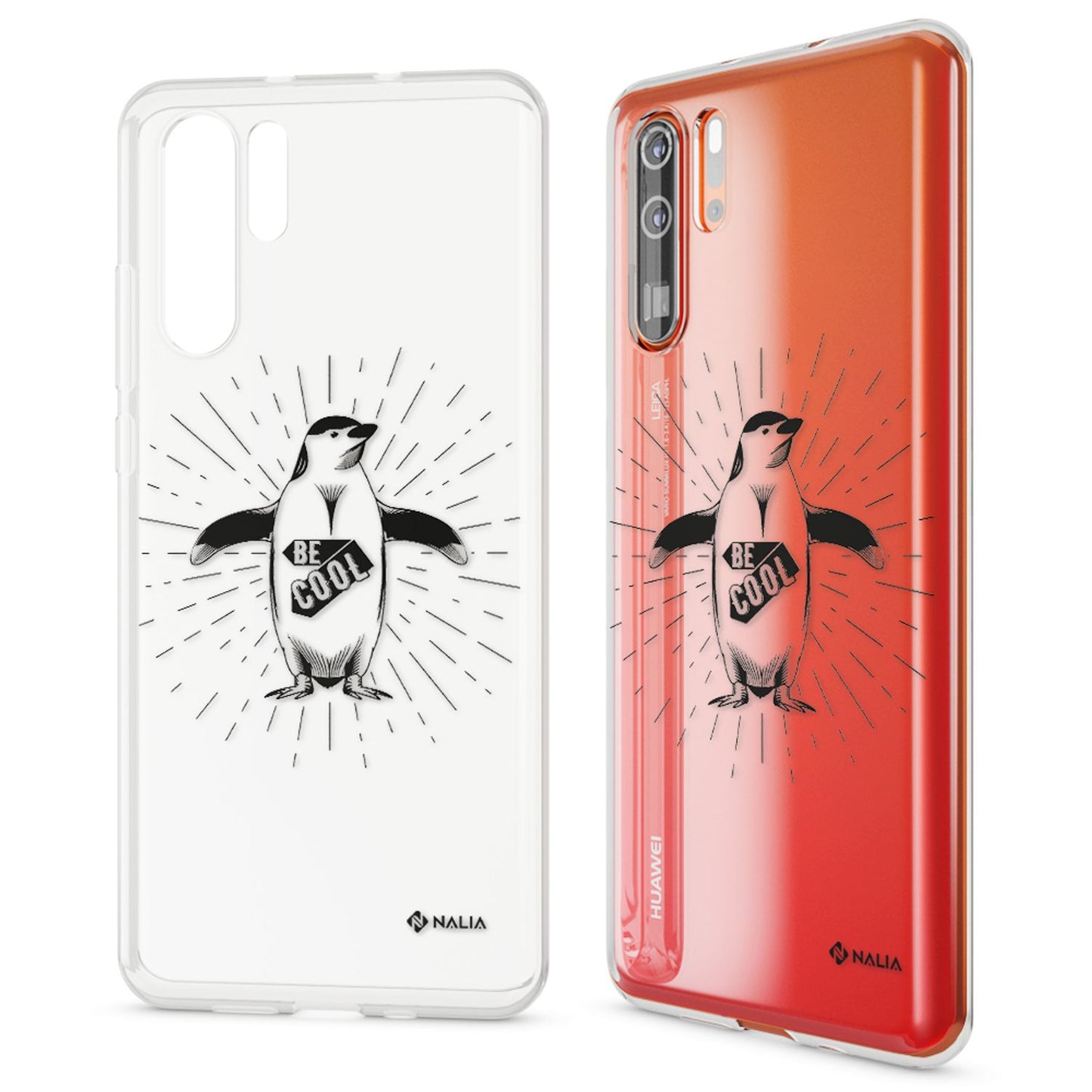 NALIA Huawei P30 Pro Ultra Slim Silikonhülle Crystal Cover - Material Silikon Farbe Transparent Größe Ultra Slim