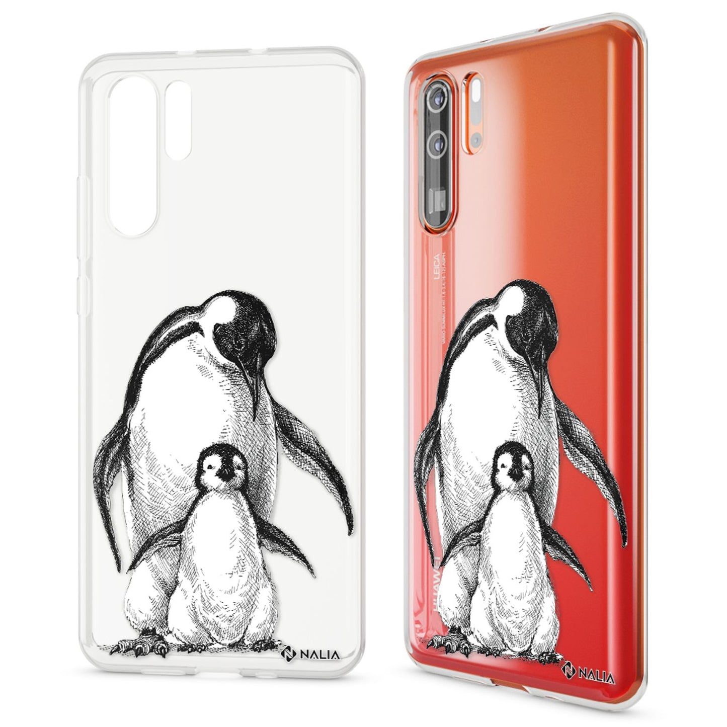 NALIA Huawei P30 Pro Ultra Slim Silikonhülle Crystal Cover - Material Silikon Farbe Transparent Größe Ultra Slim