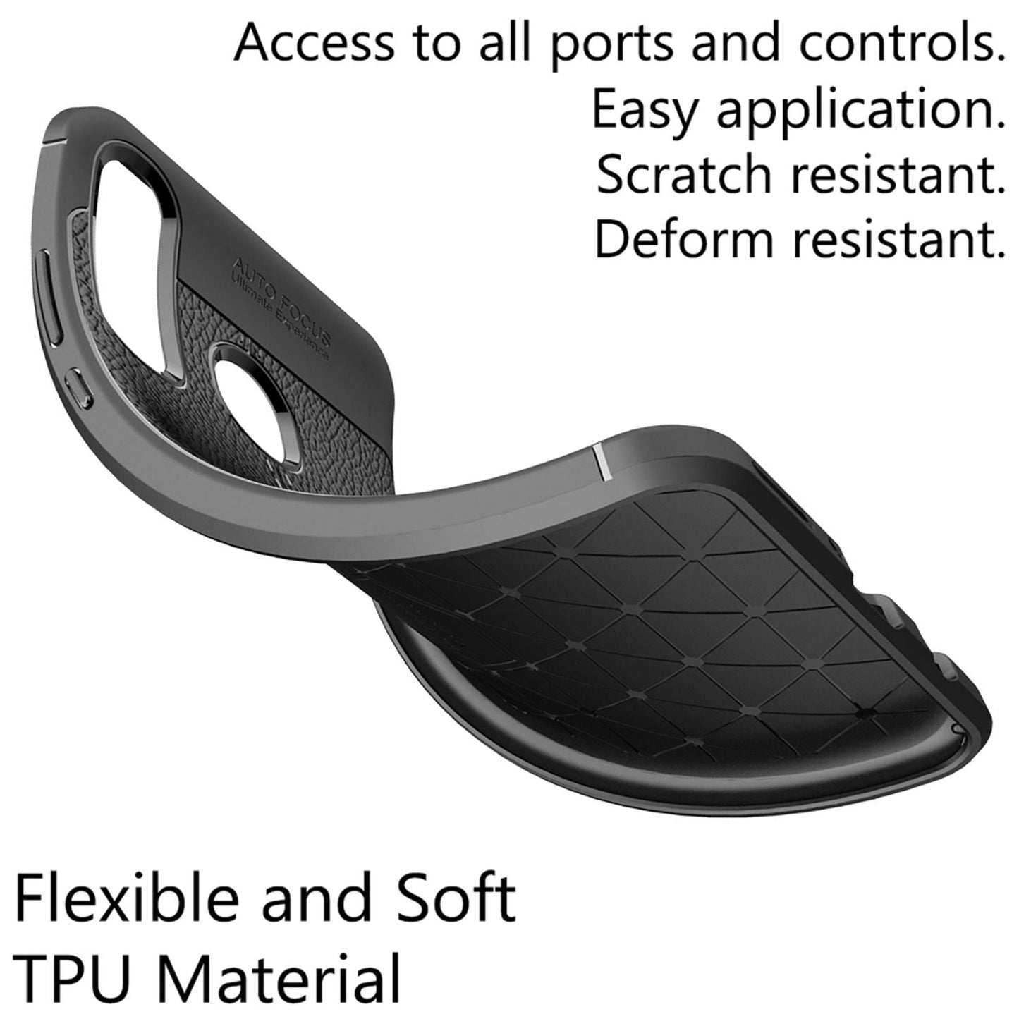 NALIA Huawei P30 Lite Schutzhülle Leder Optik Elegant Hochwertig - Slim Dünn Stoßfest