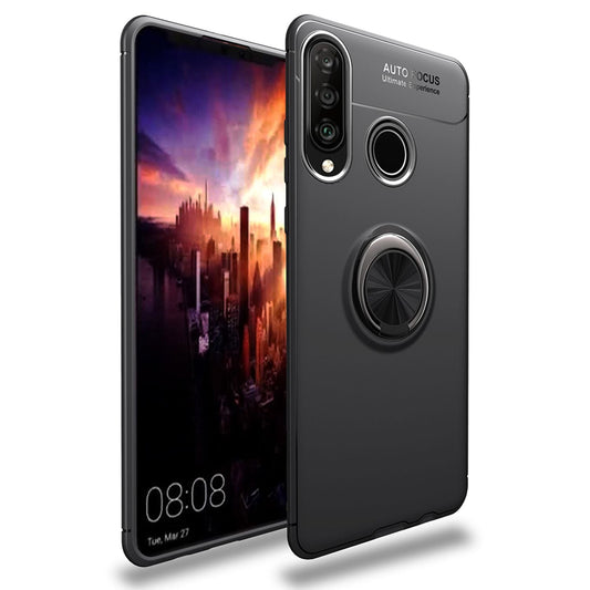 NALIA Ring Hülle für Huawei P30 Lite, Magnetische Handyhülle für KFZ Halterung