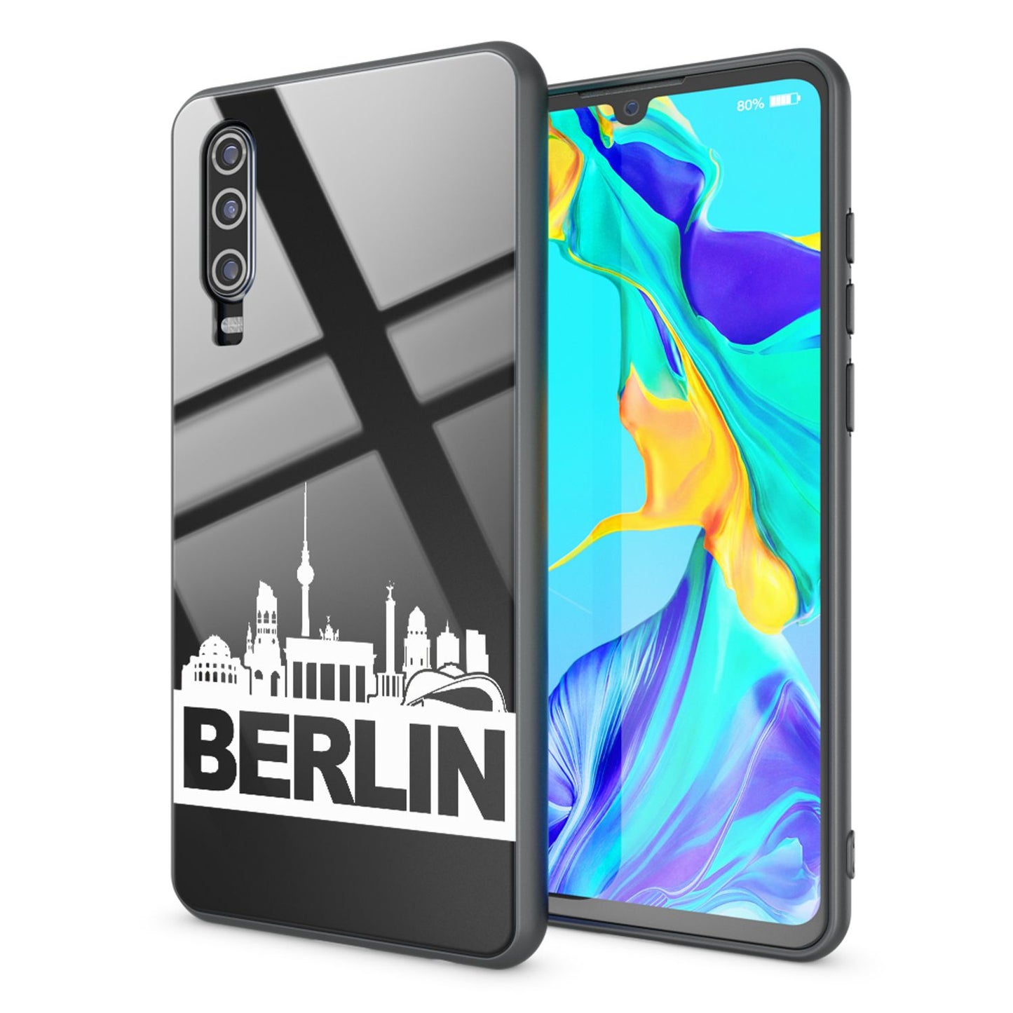 NALIA Motiv Handyhülle für Huawei P30, Schutz Case Cover Tasche Bumper Etui Schale