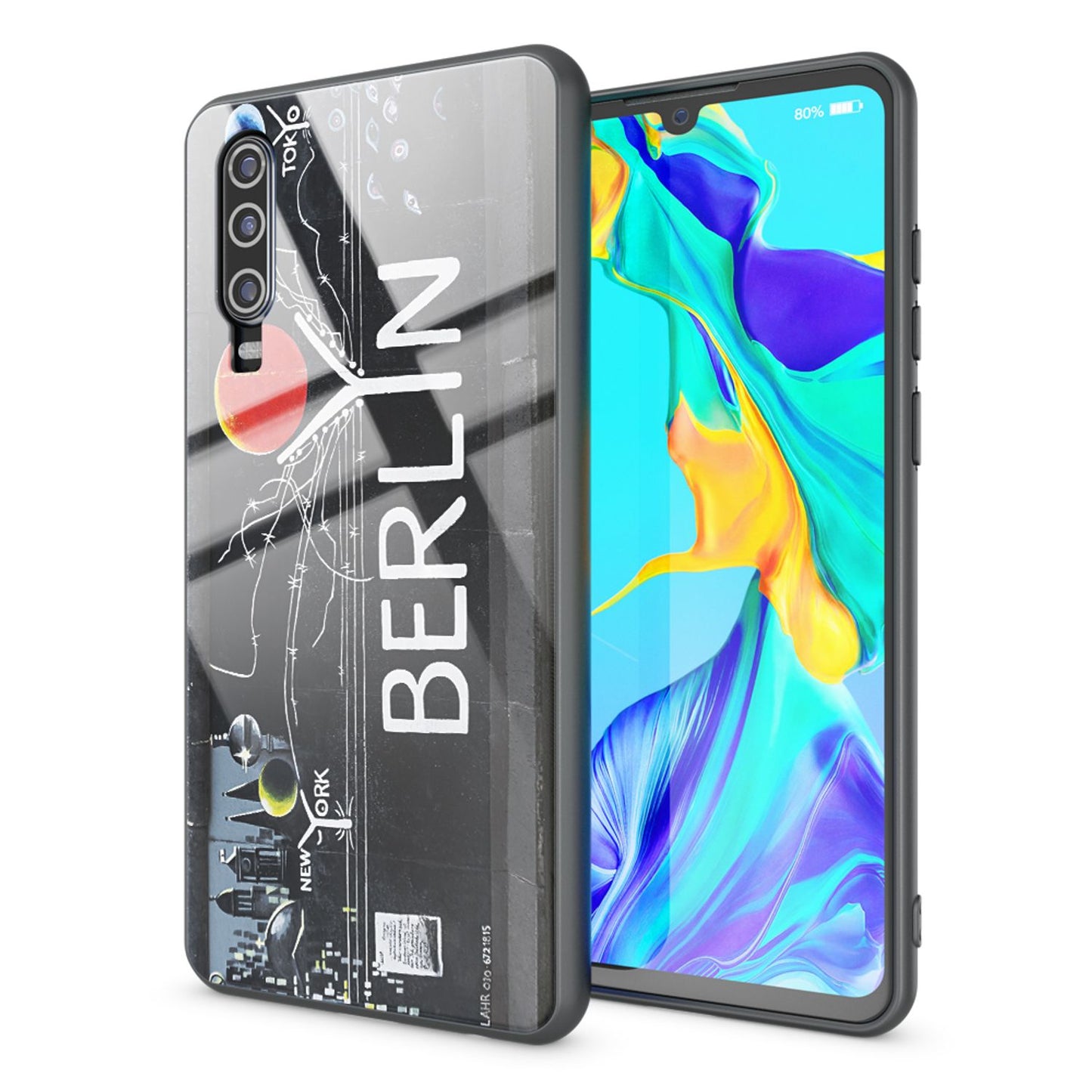 NALIA Motiv Handyhülle für Huawei P30, Schutz Case Cover Tasche Bumper Etui Schale