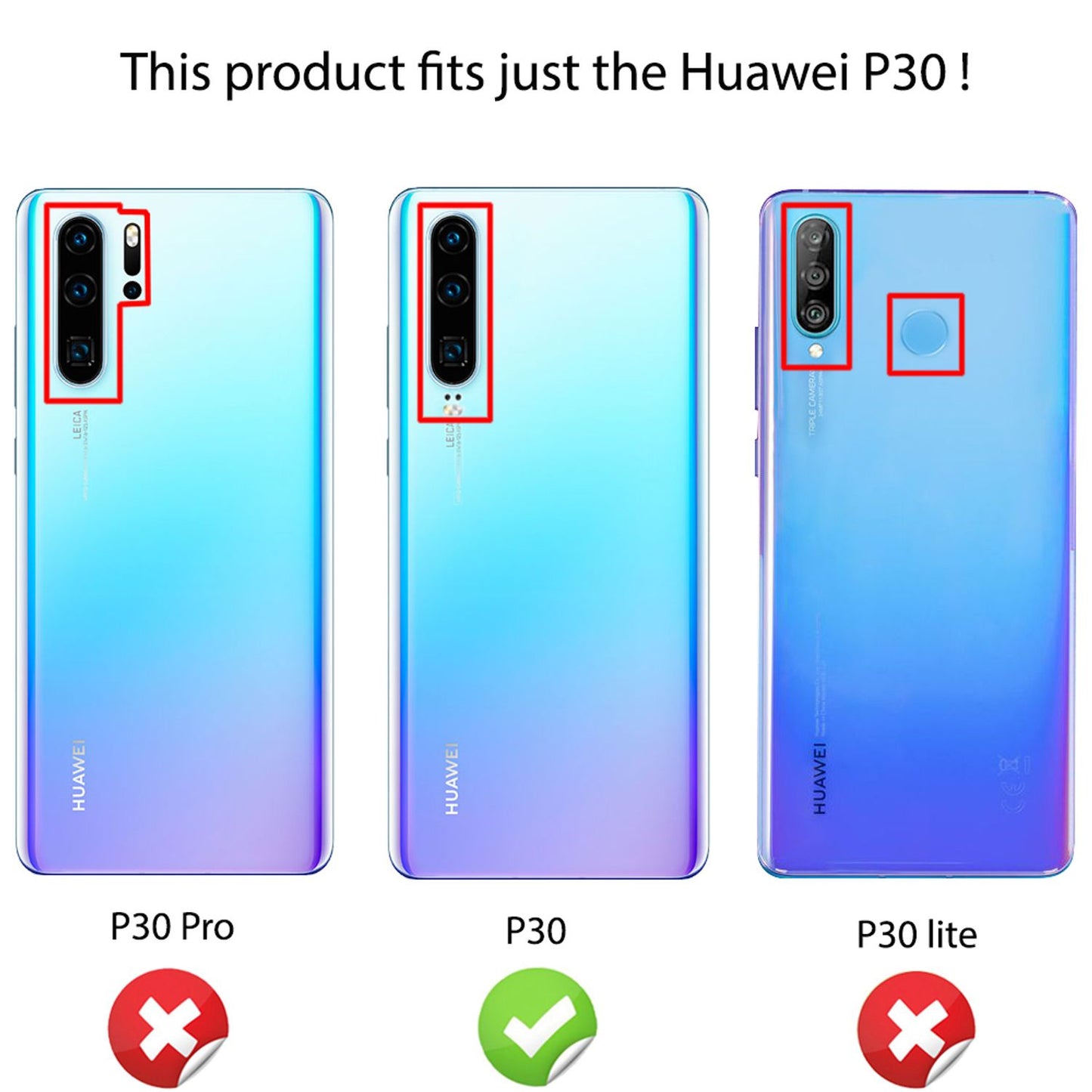 NALIA Motiv Handyhülle für Huawei P30, Schutz Case Cover Tasche Bumper Etui Schale