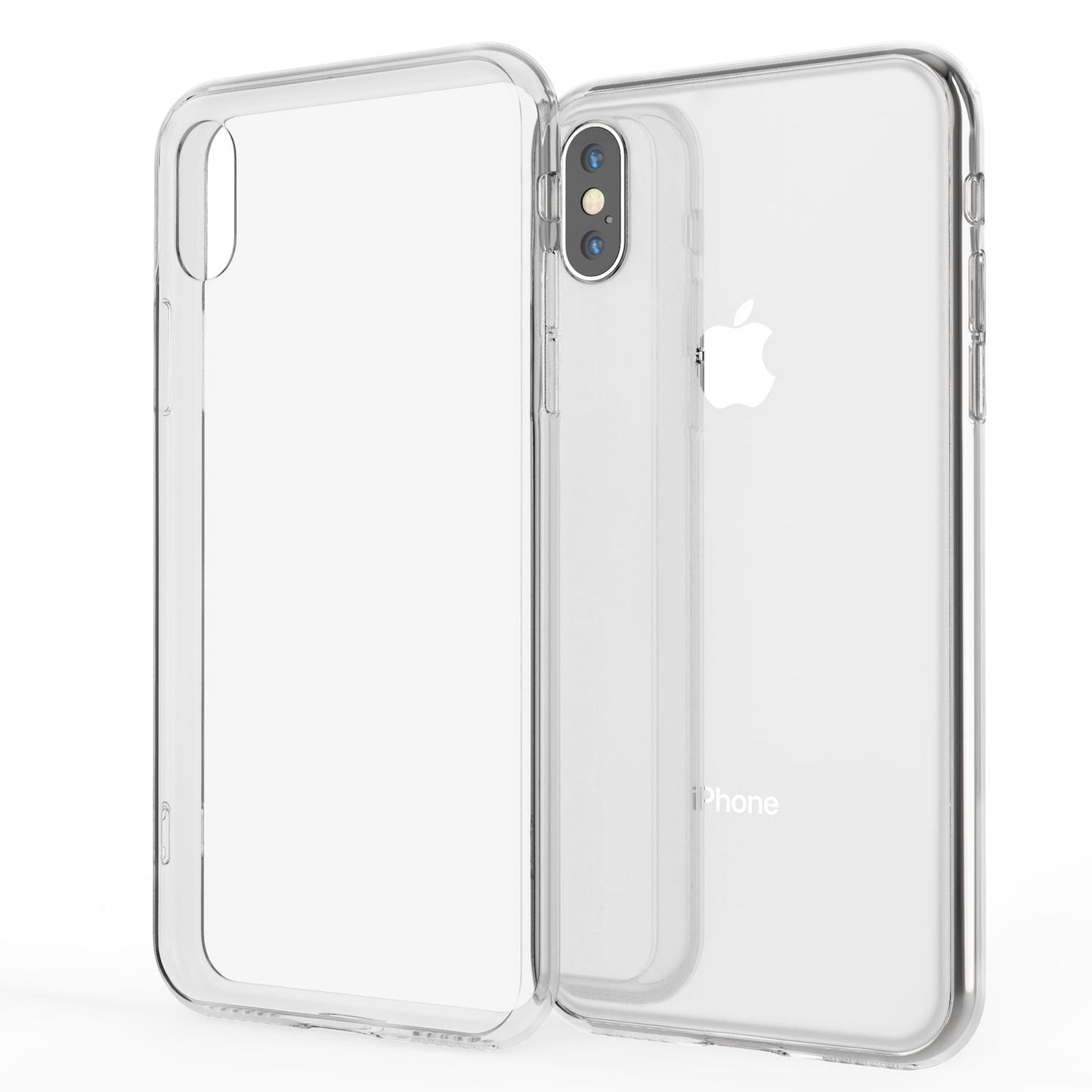NALIA Hartglas Handyhülle für iPhone XS Max, Schutz Case Cover Tasche Bumper Schale