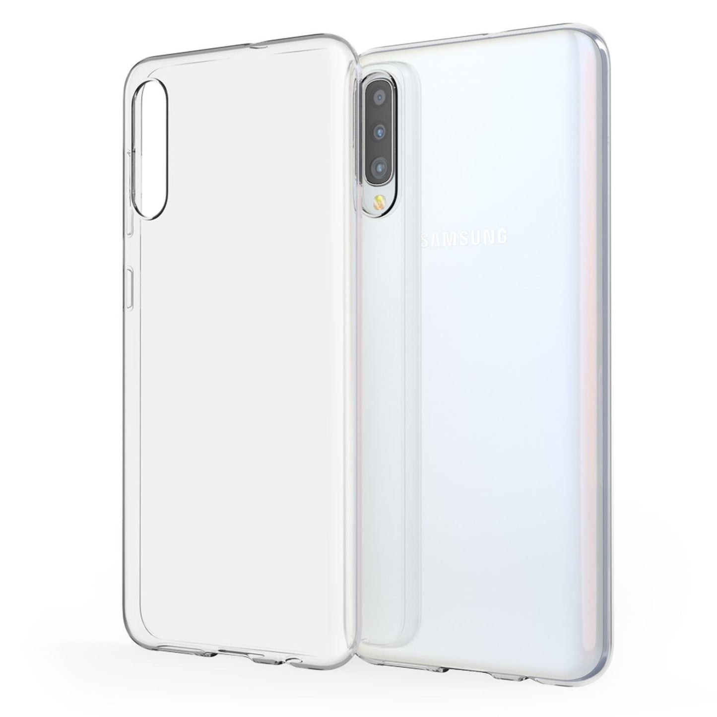 NALIA Galaxy A50 Hülle - Silikon Schutzhülle Transparent Passgenau