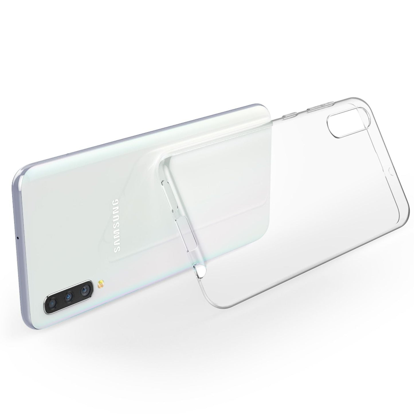 NALIA Galaxy A50 Hülle - Silikon Schutzhülle Transparent Passgenau