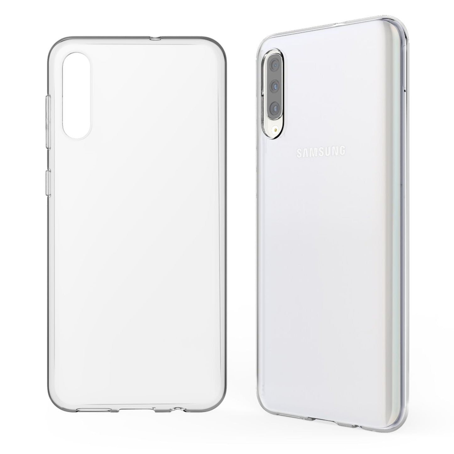 NALIA Galaxy A70 Durchsichtige Silikonhülle - Dicke 0,8 Millimeter, Passform A70, Stoßfest