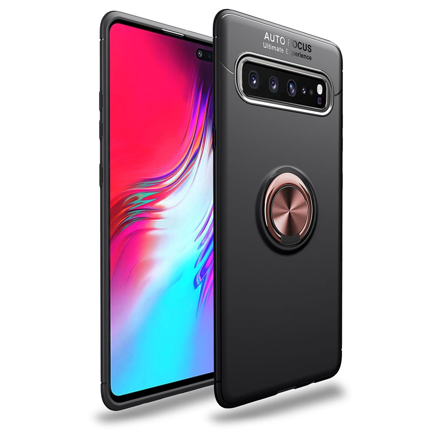 Handy Hülle für Samsung S10 5G, 360 Grad Ring Case Schutz Cover Tasche Schale