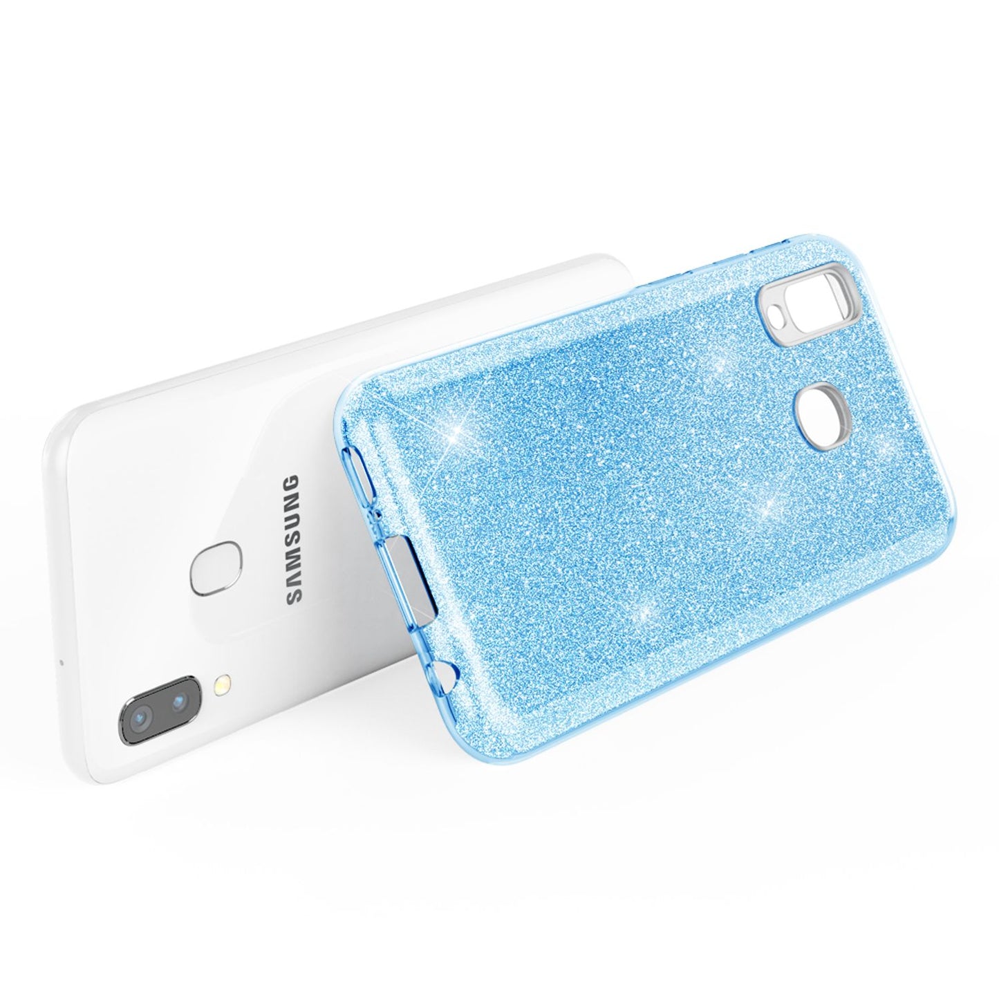 NALIA Glitzer Handyhülle für Samsung Galaxy A40, Diamant Schutzhülle Glitzer Handyhülle