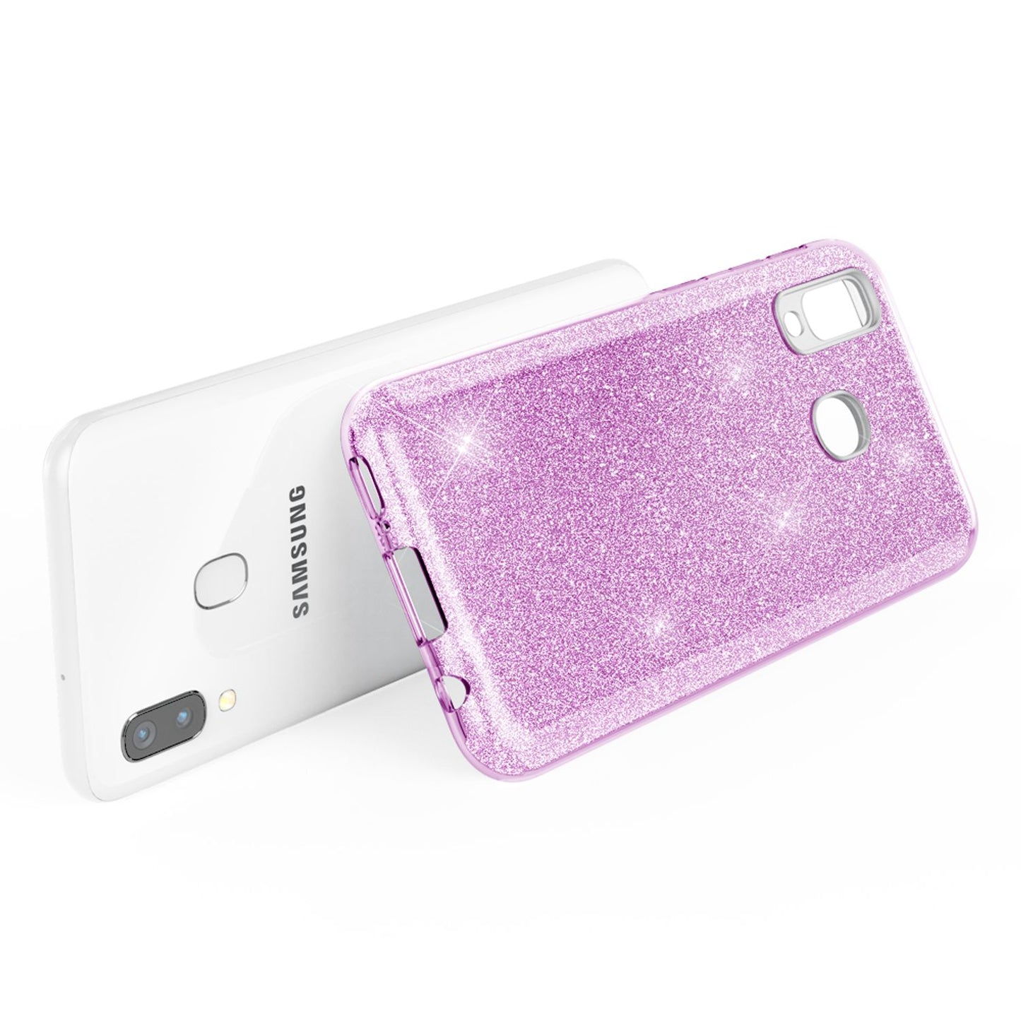 NALIA Glitzer Handyhülle für Samsung Galaxy A40, Diamant Schutzhülle Glitzer Handyhülle