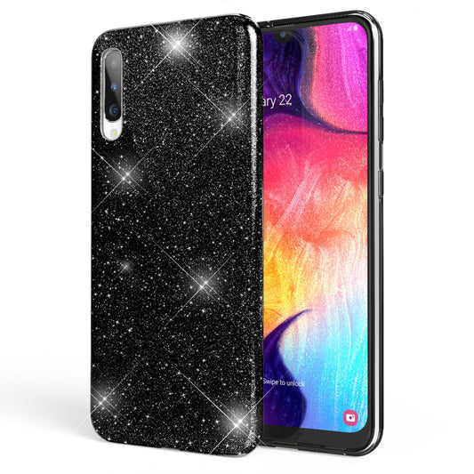 Husă de telefon cu sclipici NALIA pentru Samsung Galaxy A50, carcasă de telefon cu sclipici și protecție pentru diamante