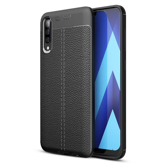 Husă de telefon NALIA cu aspect de piele pentru Samsung Galaxy A50, husă de protecție cu bara de protecție