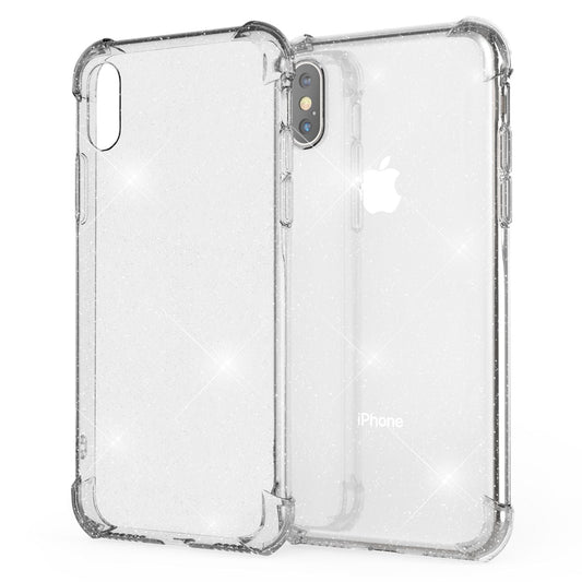 NALIA Glitzer Handy Hülle für iPhone XS Max, Schutz Case Cover Phone Bumper Etui