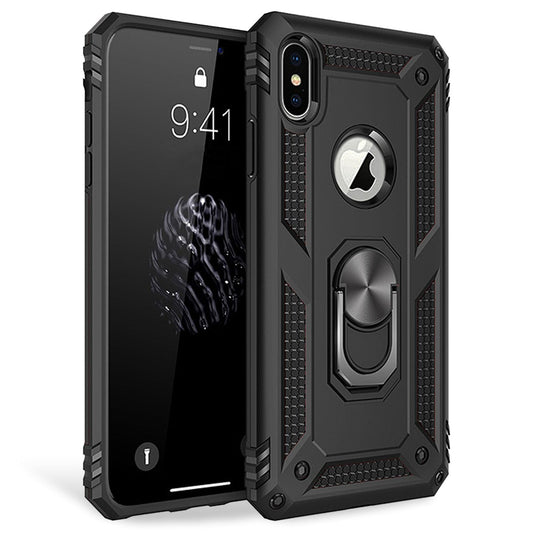 NALIA Ring Handy Hülle für iPhone X XS, 360 Grad Schutz Case Cover Tasche Etui