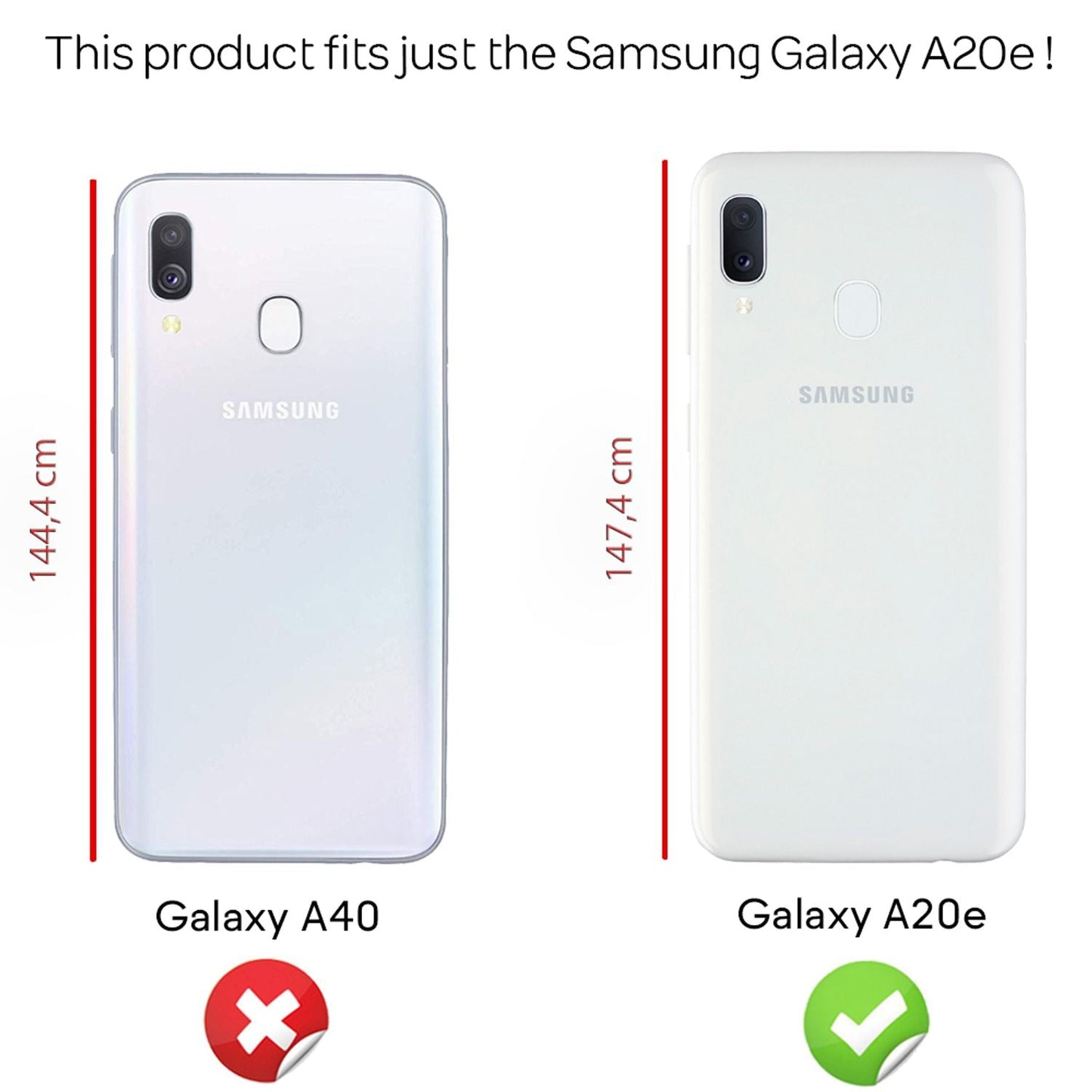 Husa de telefon NALIA Ring pentru Samsung Galaxy A20e, protecție la 360 de grade