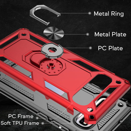 NALIA Ring Handy Hülle für Samsung Galaxy S10 5G, Case Cover Display Schutz Glas