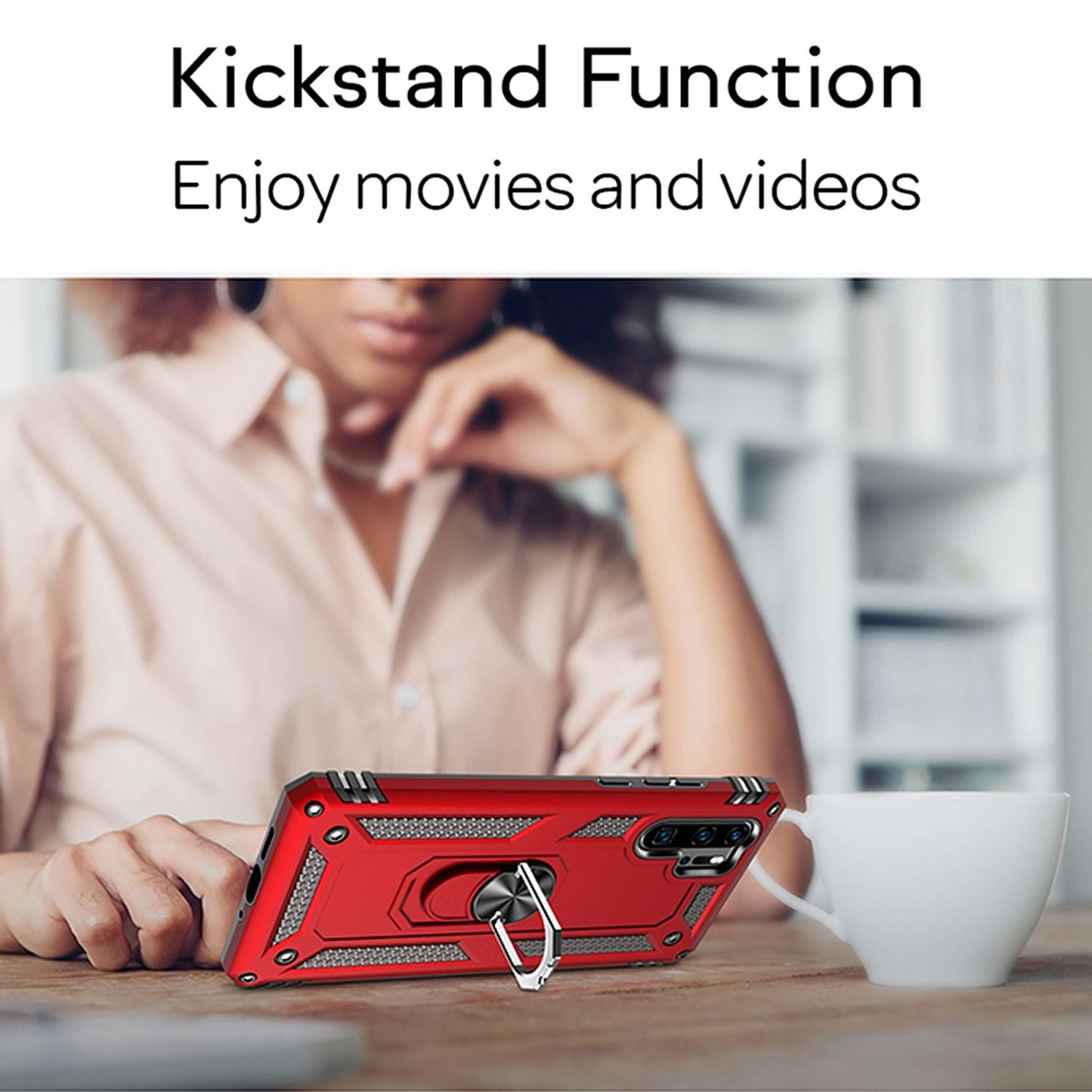 Etui NALIA Ring na telefon Huawei P30 Pro, ochrona 360 stopni, zderzak