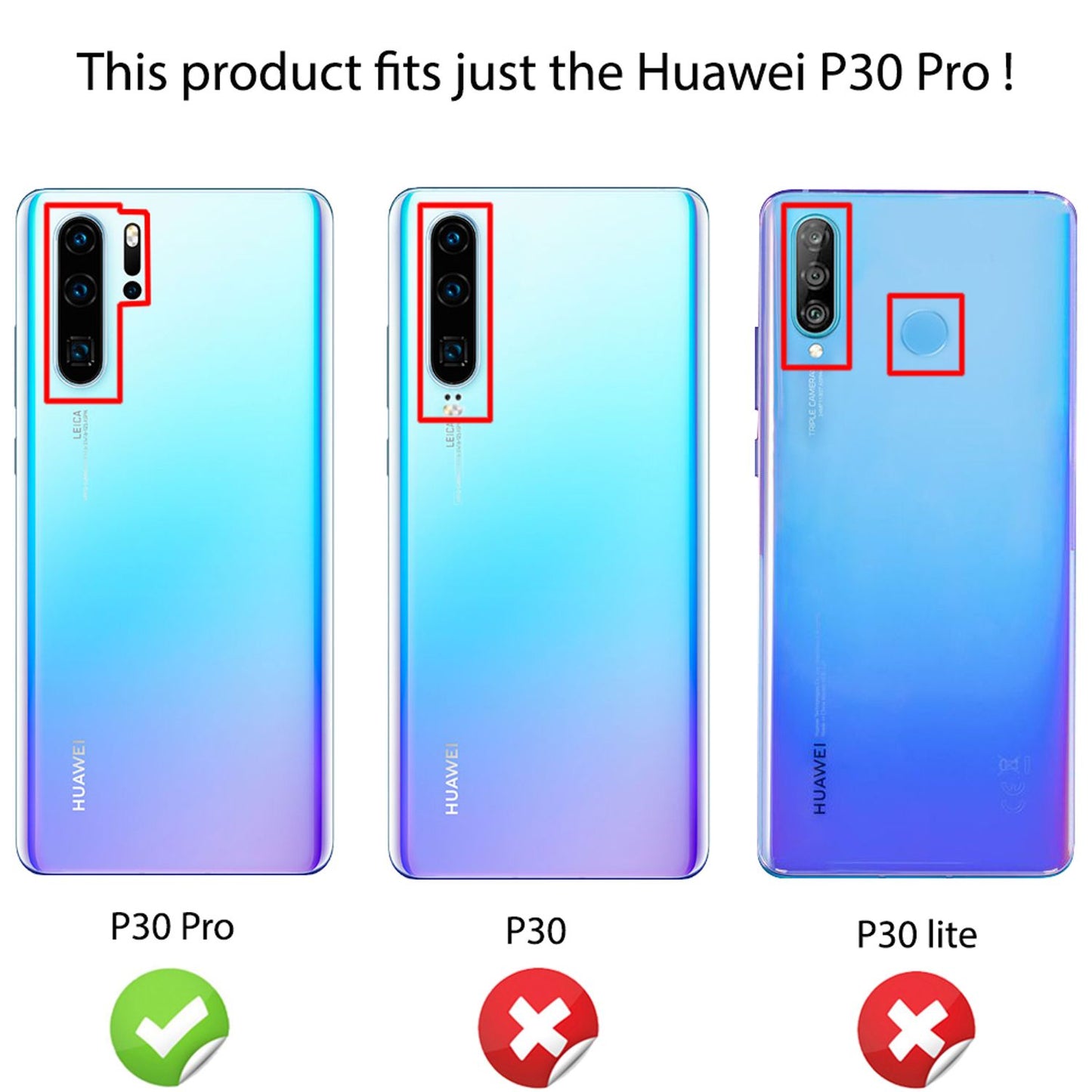 NALIA Ring Handy Hülle für Huawei P30 Pro, Case Cover Etui Display Schutz Glas