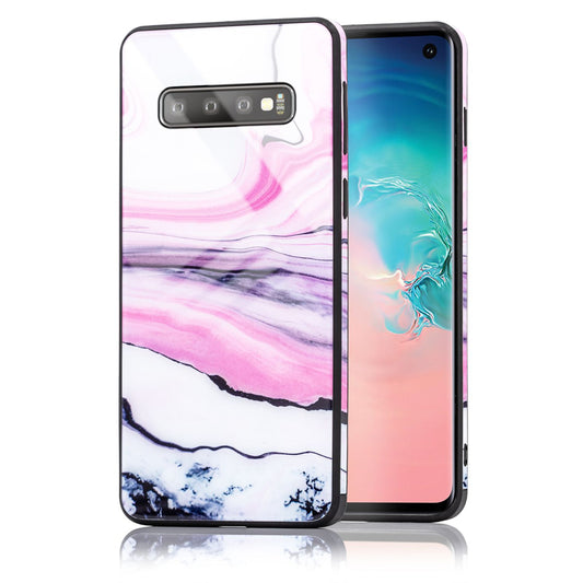 NALIA Galaxy S10 Hülle Marmor Design - Dicke 1,0mm Gewicht 22g 9H Glas