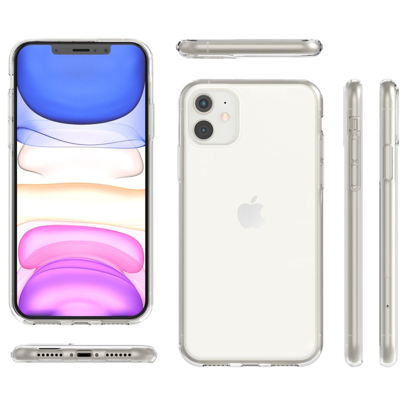 NALIA AirFlex Transparent Silikon Hülle - Größe 6,1 Zoll Für iPhone 11 Dünn 0,7 mm